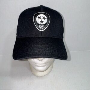47 Brand Nashville Predators Hockey Black Strapback Hat Tennessee Tri-Star Logo